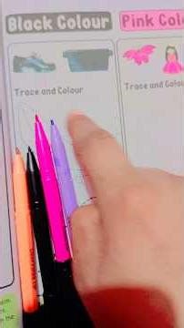 Trace the Pattern and color the picture # color # math