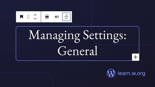 【2026最新】WordPress 进阶使用：管理设置：常规｜文派中英字幕