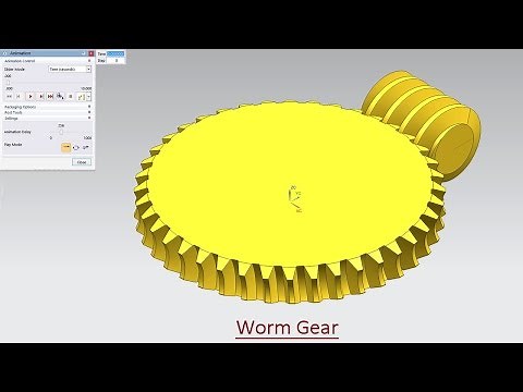 Worm Gear - Motion Simulation (Video Tutorial)--Siemens NX