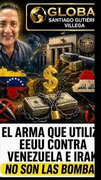 The real weapon of the U.S. against Venezuela and Iraq is not bombs.