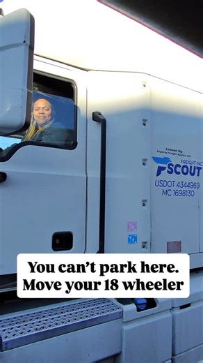 Larry Cothran | Comedian on Instagram: "You gotta move those trucks because they will close the gate. #trucking #femaletruckdriver #truckparking"
