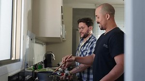 Happy Man Gay Couple Cooking Preparing Stock Footage Video (100% Royalty-free) 3458085467 | Shutterstock
