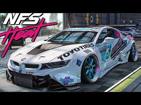 NFS HEAT - BMW I8 com BODY KITS K.S ficou INCRÍVEL! (MOD PROJECT UNITE #08)