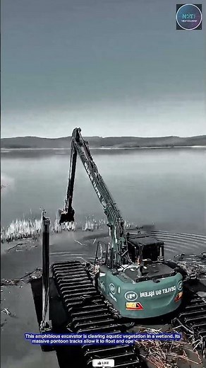 Amphibious Excavator Skill for Wetland Dredging and Aquatic Vegetation Clearing