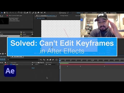 Solved: Can’t Edit Keyframes in After Effects