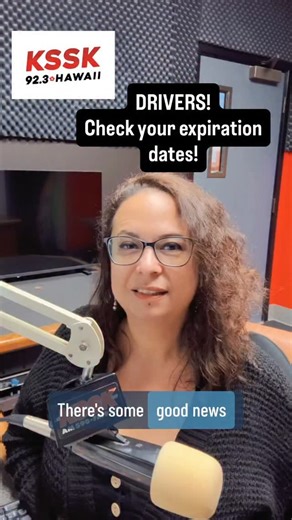 92.3 KSSK on Instagram: "When does YOUR license expire?! #hawaii #hawaiinews #foryou #fyp #explore @iheartradio"