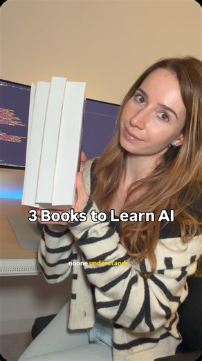 Jackie (Carmen Santos) on Instagram: "3 Books to Learn AI as an engineer 📚💻 #ai #softwareengineer #llm #chatgpt #computerscience"