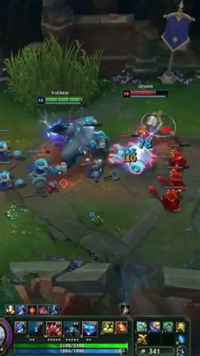 A little level diff #leagueoflegends #volibear #qiyana #jungle #top #level #different