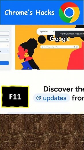 Shortcut Keys to Turn Full Screen Mode On or Off in Chrome Browser