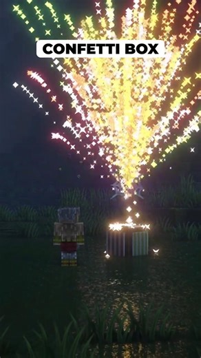 Minecraft Confetti Box 🤓 (No Descendo) #shorts #minecraft
