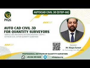 Sample Line and Cross Section Creation | Step 6 | AutoCAD Civil 3D for Quantity Surveyors