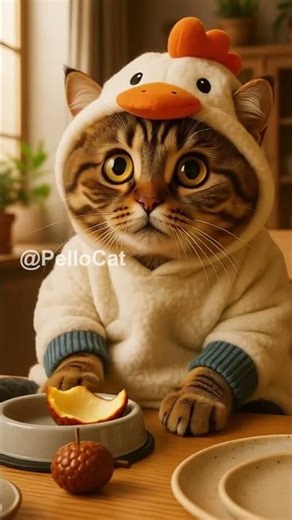 Pello cat eating Balinese Salak Fruit #pellocat #cat #funnycatvideos #shorts