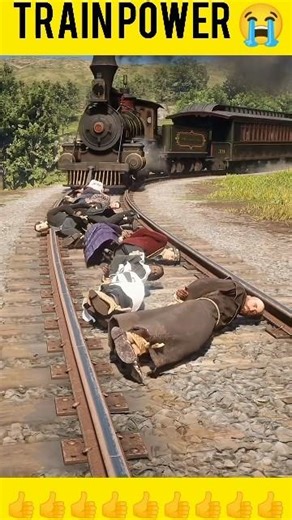 🚂 Train vs People: Unstoppable Power! 😱 | RDR2 Gaming Moment