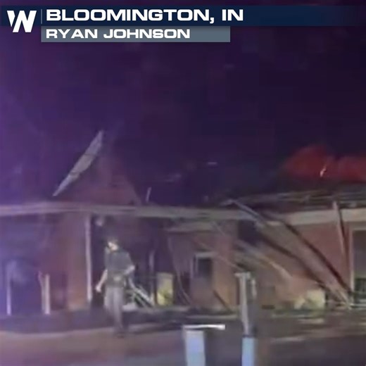 Update: The tornado that tore through Bloomington, IN, on Thursday evening has been officially rated an EF-2. The tornado damaged multiple homes and businesses on Thursday. | WeatherNation
