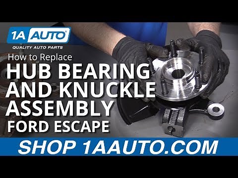 How to Replace Front Hub Bearing and Knuckle Assembly 05-12 Ford Escape