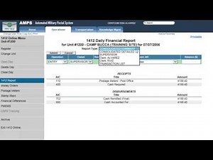 Postal - AMPS Online 1412 Postage Meter Transactions