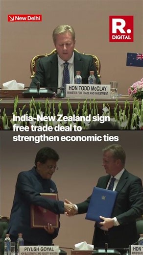 India, New Zealand Sign FTA to Expand Economic Cooperation