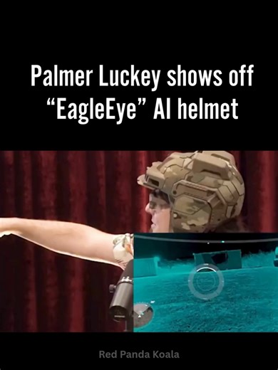 Palmer Luckey shows off his “EagleEye” AI helmet to Joe Rogan like it’s a video game Worth rewatching following the recent Maduro raid, our special forces are basically rolling out in Iron Man suits