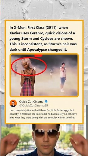 X-Men First Class 2011 Flashback to Storm and Cyclops Contradicts the X-Men Timeline