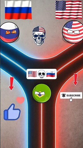 Usa vs russia who is really Stronger comment 🇺🇸💀🇷🇺 #countryballs #nutshell #Shorts