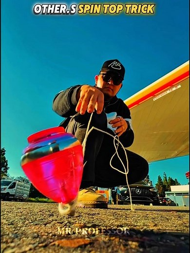 Normal skill vs King of spin top trick #SpinTop #TopTricks #Battle #TrickShot #Shorts #Viral #Skills