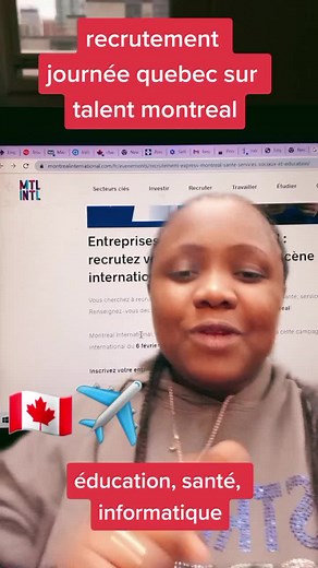 inscription sur QUEBEC.CA , ARIMA ET MONTREAL INTERNATIONAL 🇨🇦🇨🇦🇨🇦🇨🇦✈️✈️✈️✈️ talent montreal