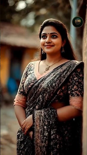 🖤 Graceful Black Floral Saree Elegance for Beautiful Women | #LohiStudio