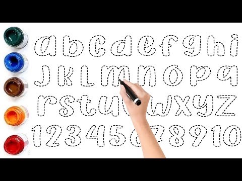 Alphabet Small Letters abcdefghijklmnopqrstuvwxyz Draw and Paint For Kids/Easy Step by Step Drawing