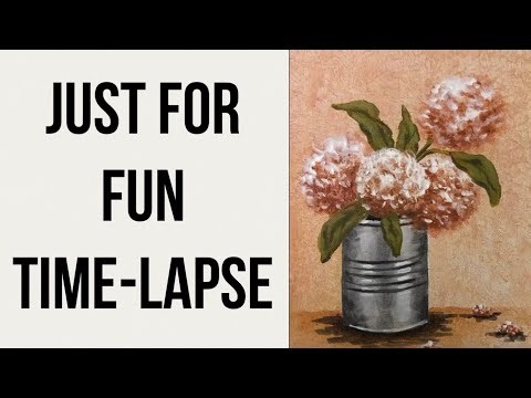 EASY Timelapse, with FREE TRACEABLE #acrylicpainting 