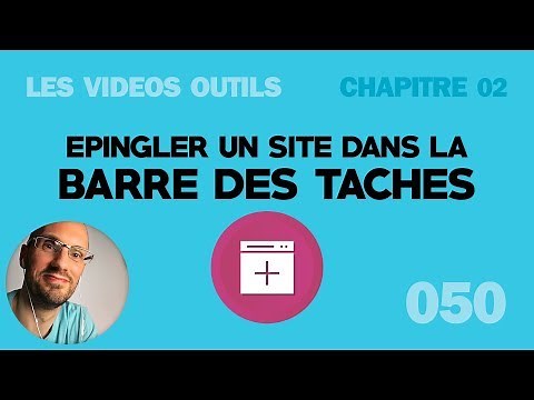 Comment épingler un site internet dans la barre des taches