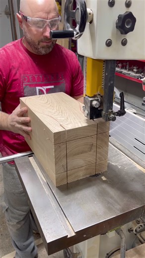 Compound Cutting and Sanding Woodworking Tutorial with Bandsaw