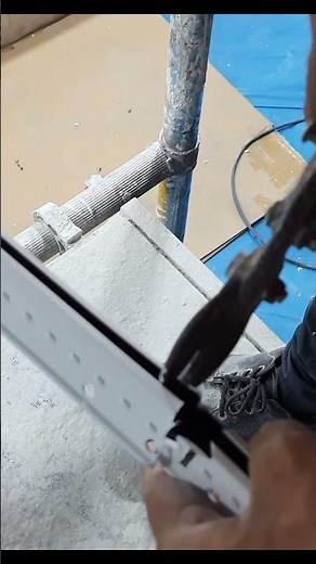Grid ceiling | How to install grid ceiling armstrong | Tectonic work | #shorts