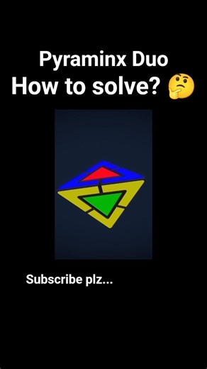 how to solve Pyraminx Duo Rubik cube? #viral #trending #shorts #rubikscube