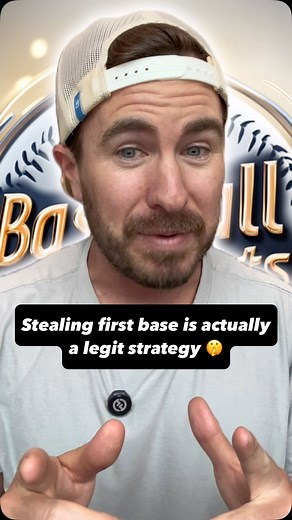 218K views · 7.7K reactions | Stealing first base is actually a legit...