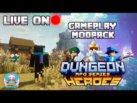 Gameplay para Relaxar, explorando o mundo - Minecraft Modpack: Dungeon Heroes