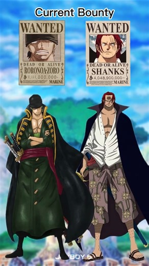 Zoro Vs Shanks Bounty Evolution in OnePiece|| #shorts #onepiece #edit #anime #luffy #zoro #nami #fyp