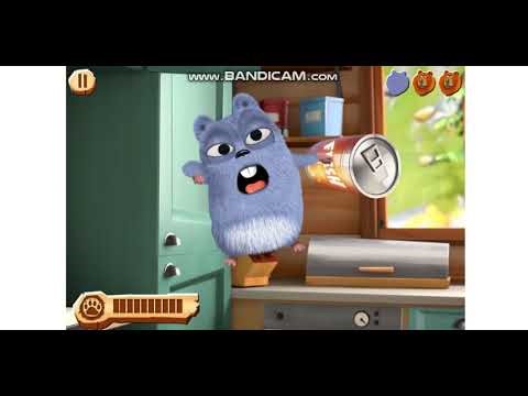 Grizzy and the Lemmings Whack a Lemming Game Over Screen