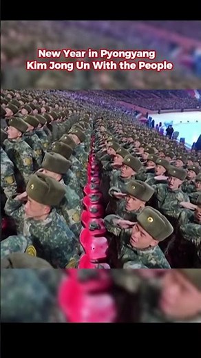New Year in Pyongyang — Kim Jong Un With the People #shorts #newyear