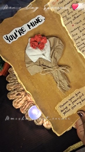 DIY Men’s Day Card ❤️ ✨ l #diy #mensday #cards #vintage #aesthetic #vintagecards #papercrafts #short