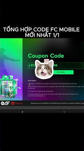 Cách Nhận Code Fc Mobile VN Mới Nhất 2026 Còn Sử Dụng Được #fcmobile #fcmobile25