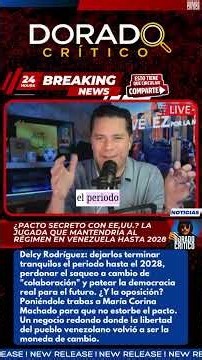¿Pacto secreto con EE.UU.? La jugada que mantendría al régimen en Venezuela hasta 2028