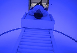 light reignfall perceptual cell by james turrell now at LACMA, los angeles