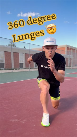 360 Lunges circuit🔄 This is how you build: Stability -Glutes and Quads -Skating technique -Mobility