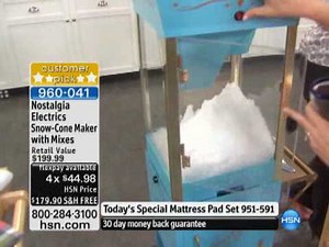 Snow-Cone Maker with Flavor Mixes from Nostalgia Electrics