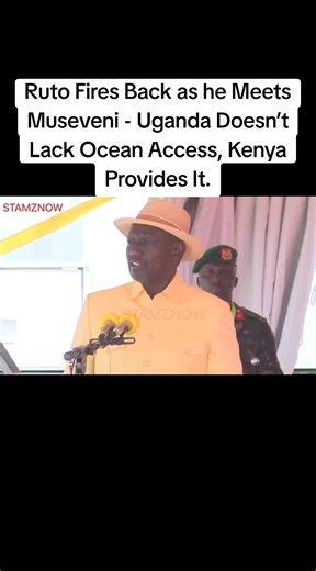 Ruto Fires Back as he Meets Museveni - Uganda Doesn’t Lack Ocean Access, Kenya Provides It. #foryou #fypシ゚ #viral #goviraltiktok #kenyantiktok🇰🇪