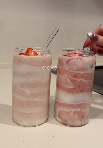いちごバナナのスムージー作り方