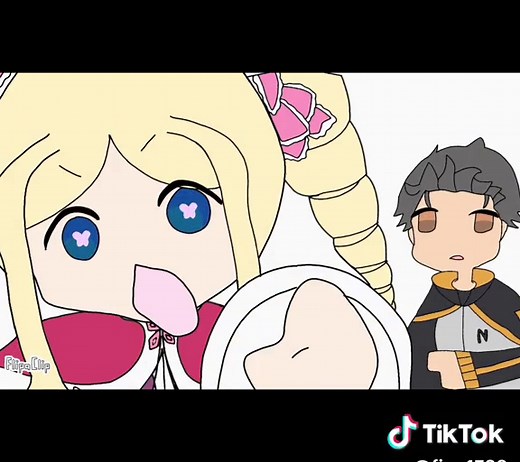 Re Zero Animation Memes featuring Beatrice and Subaru