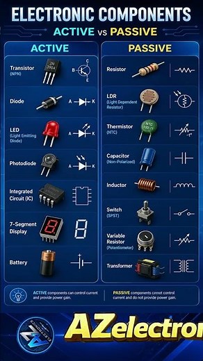 Active vs Passive Electronic Components | Complete Beginner Guide