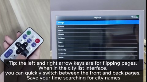 2024 New Digital Weather Clock with Temperature Humdity Alarm Clock for Elderly (7inch/ Black)