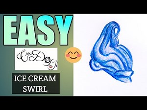 How To Draw A Ice Cream Swirl Step By Step For Beginners|Easy Ice Cream Cone Drawing Tutorial Part 1